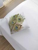 Чехол на подушку JoyArty Павлинье перо из сказки sl_17189