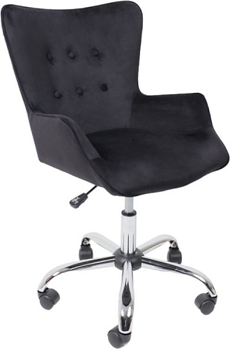 Офисное кресло AksHome Bella (Black/Seven 035/велюр/черный)