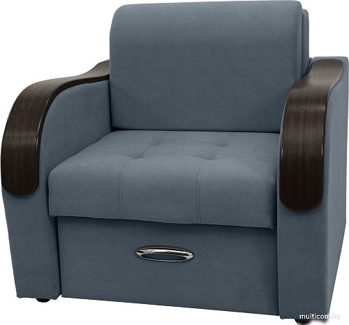 Кресло Сириус Лидер-1 ППУ 105x110 (Eva 10 велюр серый)