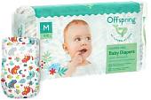 Подгузники Offspring M 6-10 кг Котики (42 шт)