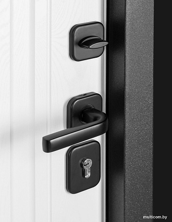 Металлическая дверь Guard MG75 МДФ/МДФ 87х205 правая (серый/белый ясень)