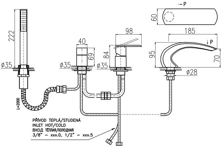 Смеситель Slezak RAV Лоира LR572.5P (хром)
