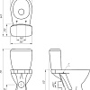 Унитаз Cersanit Mito Koral S-KO-MI-KOR-3/6-P-w