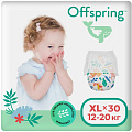 Трусики-подгузники Offspring XL 12-20кг Джунгли (30 шт)