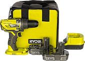 Дрель-шуруповерт Ryobi R18DD3-220S 5133003348 (с 2-мя АКБ 2 Ah, сумка)