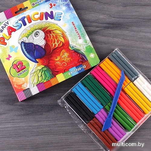 Пластилин восковой Darvish DV-5750-12 (12 цв)