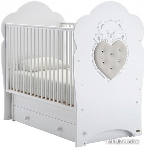 Классическая детская кроватка Nuovita Fortuna Swing (белый)