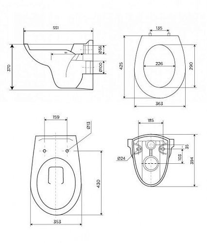 Bettoserb Fluenta Basic 40006460 (с крышкой Soft-Close)