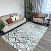 Ковер для жилой комнаты Radjab Carpet Бьянка прямоугольник K551b 7625RK-b 2x2.9 (cream shirink/blue fdy)