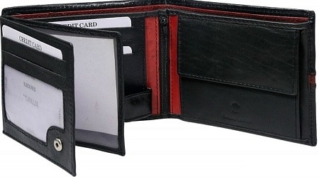 Кошелек Cedar N992-CVD (черный/красный)