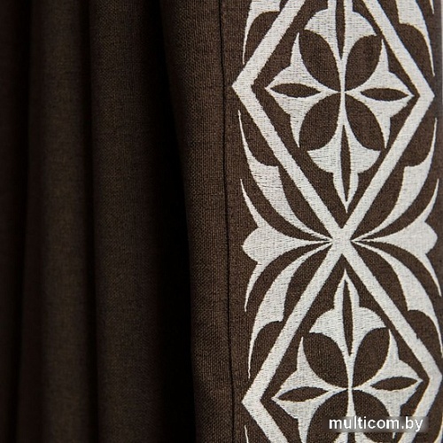 Комплект штор Pasionaria Дюпон 400x230 (2 шт, коричневый)