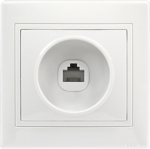 Розетка телефонная SmartBuy Венера SBE-01w-S1-PH