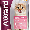 Сухой корм для кошек Award Healthy Growth Kitten (для котят от 1 месяца с индейкой и курицей с добавлением рыбьего жира и семян льна) 1.5 кг
