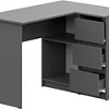 Стол Mio Tesoro Денвер угловой (графит серый)