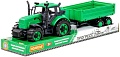 Трактор Полесье Прогресс с бортовым прицепом 94605 (зеленый)