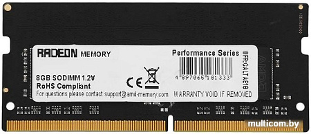 Оперативная память AMD Radeon R9 Gamer Series 4GB DDR4 SODIMM PC4-24000 R944G3000S1S-U