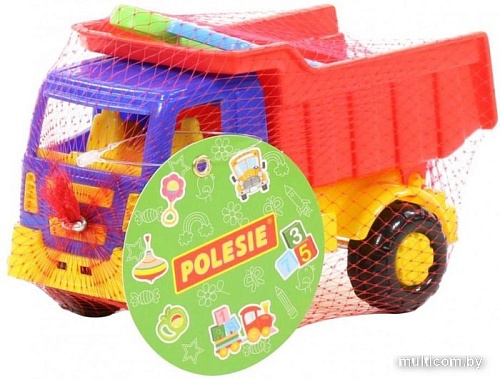 Полесье Тёма автомобиль-самосвал + лопатка + грабли 3307