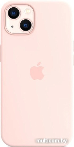 Чехол для телефона Apple MagSafe Silicone Case для iPhone 13 (розовый мел)