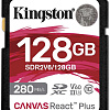 Карта памяти Kingston Canvas React Plus V60 SDXC 128GB