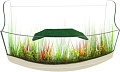 Акватеррариум Hydroterra Illusion (150л, белый)
