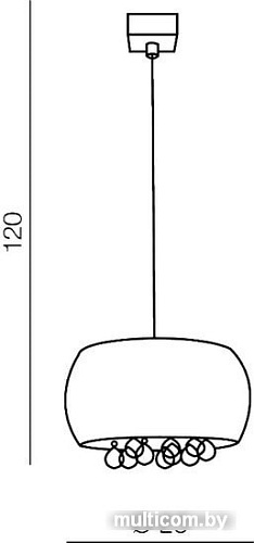 Подвесная люстра AZzardo Quince 1 AZ3080