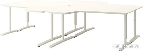 Офисный стол Ikea Бекант (белый) 092.784.61