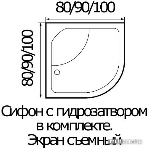 Душевой уголок River Don 90/44 МТ (без поддона)