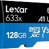 Карта памяти Lexar 633x microSDXC LSDMI128BB633A 128GB (с адаптером)