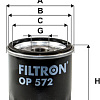 Масляный фильтр Filtron OP 572
