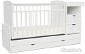 Детская кроватка Альма-Няня Соната с маятником (белый)