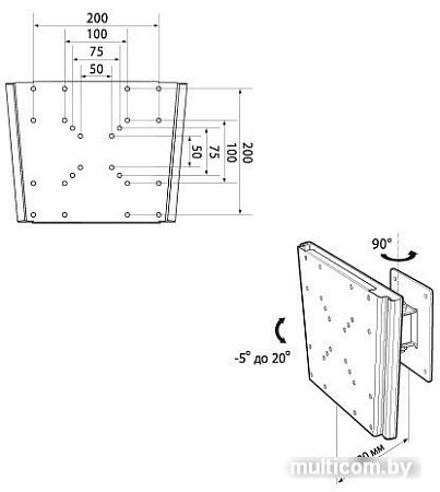 Кронштейн Trone LPS 41-20