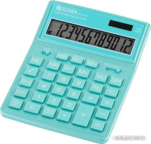 Бухгалтерский калькулятор Eleven SDC-444X-GN (бирюзовый)