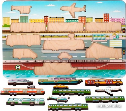 Мозаика/пазл Нескучные игры Городской транспорт 8013