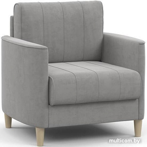 Интерьерное кресло Нижегородмебель Лора ТК 328 (ультра дав серебристый серый/бежевый)