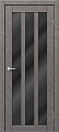 Межкомнатная дверь MDF-Techno Dominika Loft 403 60x200 (бетон серый/лакобель черный)