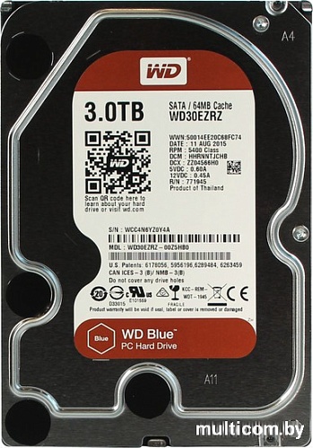 Жесткий диск WD Blue 3TB (WD30EZRZ)
