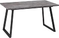Кухонный стол Мамадома Loft-140 раздвижной 140-180х85 (дымчатая керамика/черный)