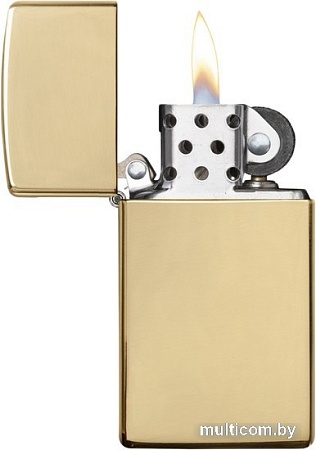 Зажигалка Zippo Slim High Polish Brass [1654B-000156]