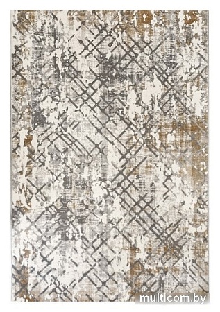 Ковер для жилой комнаты Bossan Nizza 2609C-AGRI-BEYAZ 1.4x2 м