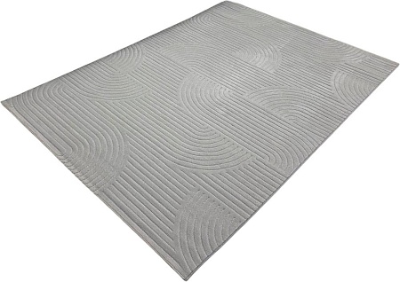 Ковер для жилой комнаты Radjab Carpet Сканди Сизаль Прямоугольник 10949A 13041RK (0.8x1.5, Grey/Grey)