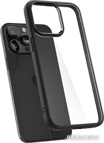 Чехол для телефона Spigen Ultra Hybrid для iPhone 15 Pro ACS06713 (черный)