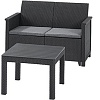 Набор садовой мебели Keter Elodie 2 Seater 253948 (графит)