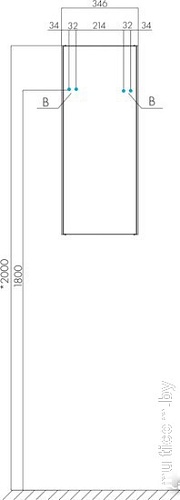 Акватон Шкаф для ванной Асти 1A262903AX2B0