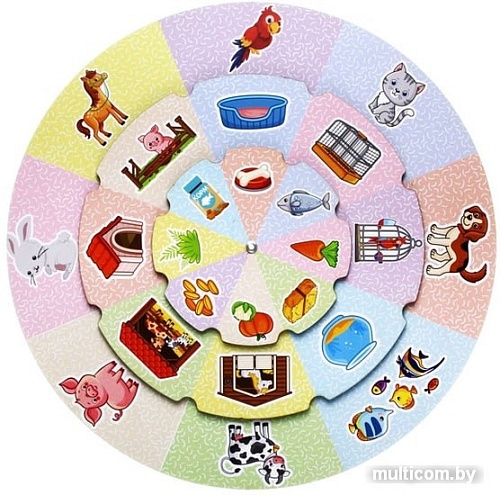 Мозаика/пазл WoodLand Toys Кругозор Домашние животные 156101