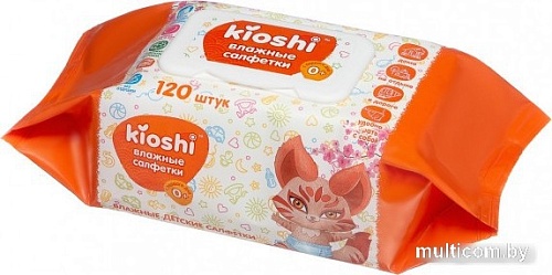Влажные салфетки Kioshi детские 2x120 шт KS422in