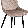Стул AksHome Nika (бежевый велюр HLR-08/черный)