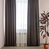 Комплект штор Decoretto Нубук НТС-K18 3.75x2.6 м (темно-серый, 2 шт)