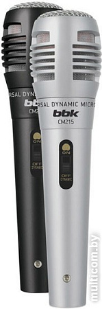 Микрофон BBK CM215 (черный+серебристый)