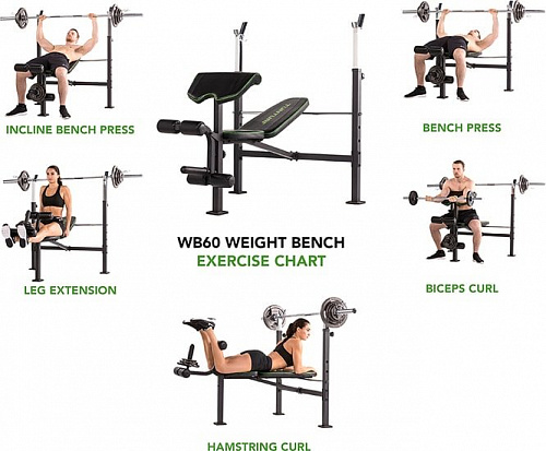 Силовая скамья Tunturi Weight bench WB60