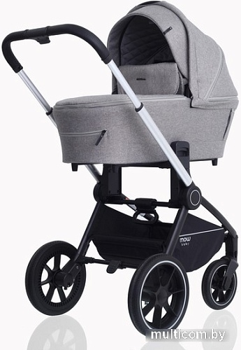 Универсальная коляска Rant MOWbaby Zoom PU (2 в 1, silver beige)
